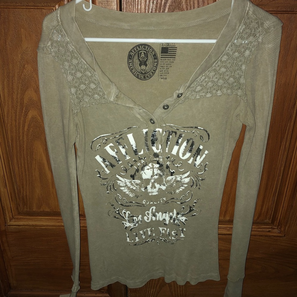 Affliction long sleeve thermal